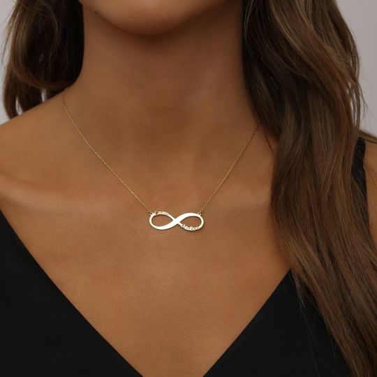 Discover Personalized Infinity Name Necklace-Dainty Eternity Necklace