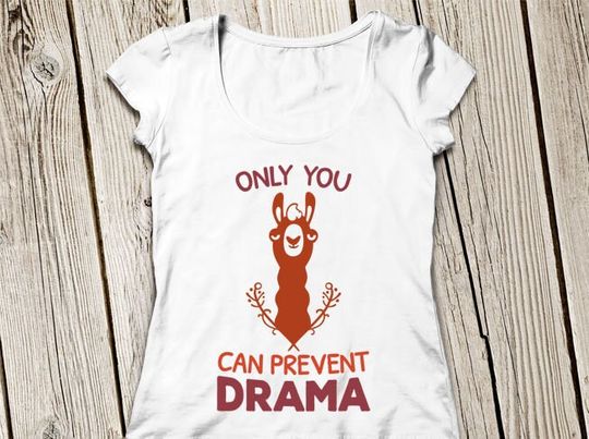 Discover Llama svg, Only you can prevent Drama , Funny llama, Drama Llama