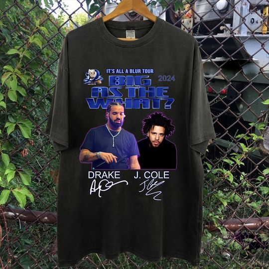 Discover Dra.ke J Co.le Big As The What Tour 2024 T Shirt