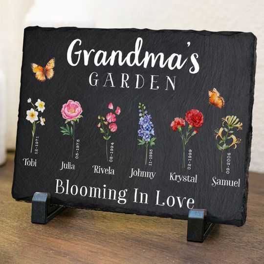 Discover Personalized Garden Stone - Perfect Mother's Day or Birthday Gift