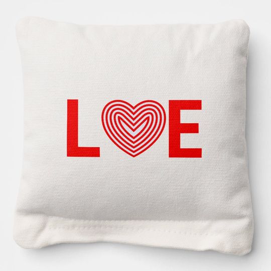 Discover 3 Letter Love Cornhole Bags
