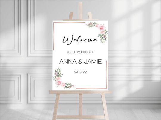 Discover Wedding Welcome Foam Core Poster Boards
