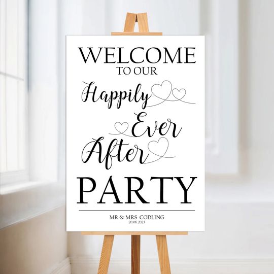 Discover Personalised Wedding Evening Party Welcome Foam Core Poster Boards