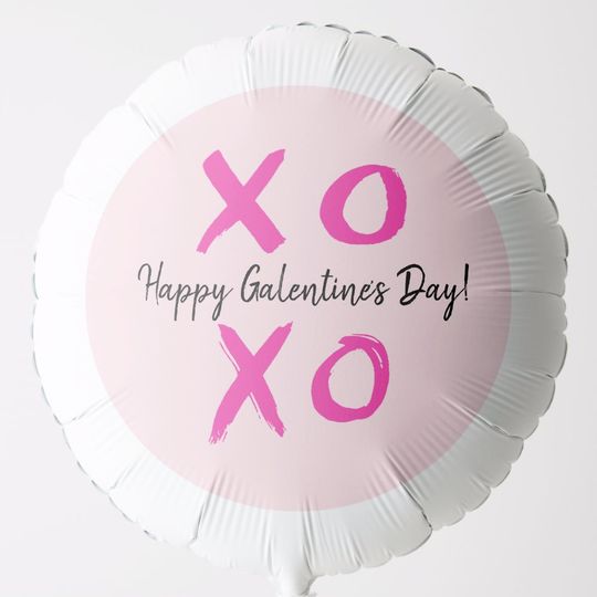 Discover Happy Galentine's Day XOXO pink Valentine's Balloon