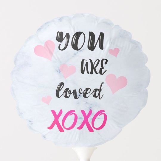 Discover You Are Loved XOXO Heart Love BALLOON