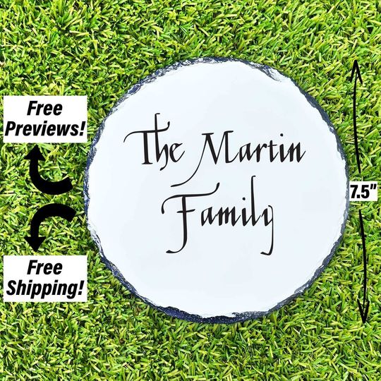 Discover Personalized Unique Gift For Family Garden | Personalized Garden Stone For Family