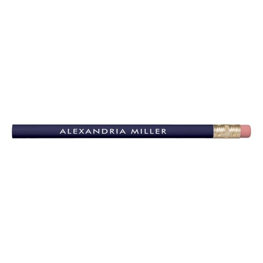 Discover Navy Blue Minimalist Pencil Modern