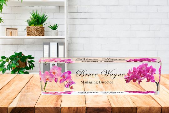 Discover Office Decor Desk Nameplate, Personalized Desk Name Plate, Coworker Gift