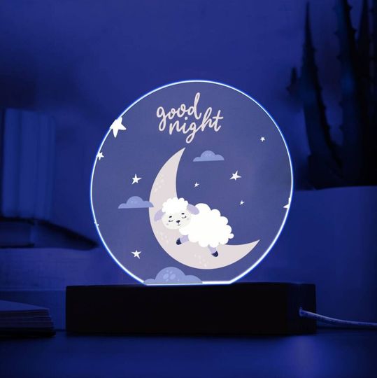 Discover Baby Night Light, Personalized Cute Good Night Light, Custom Neon Sign Baby Gift Birth