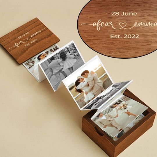 Discover Wedding Photo Box, Pull Out Photo Album, Valentine Gift