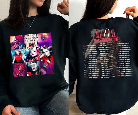 Discover The Celebration Tour 2024 T-Shirt, Madonna Tour 2024 T Shirt
