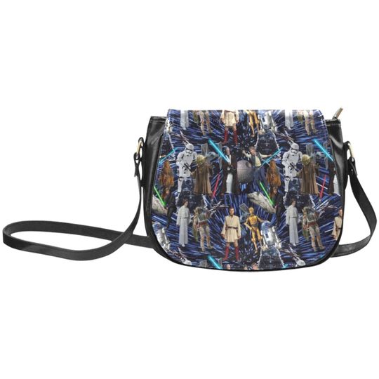 Discover Classic Space Wars Crossbody Bag - Leather Saddle Bag