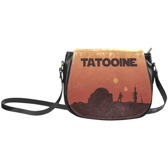 Discover Tatooine Crossbody Purse | Space Wars Purse | Space Wars Leather Saddle Bag
