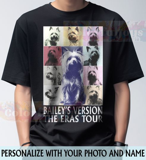 Discover Custom Your Pet Era Tour Photo PNG for Shirt, Customized