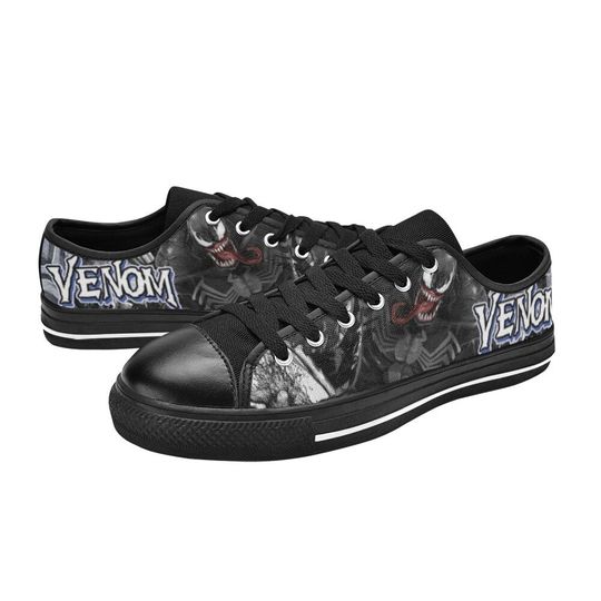 Discover Venom Custom Low Top Sneaker Canvas, Shoes For Unisex Women or Men and Kids