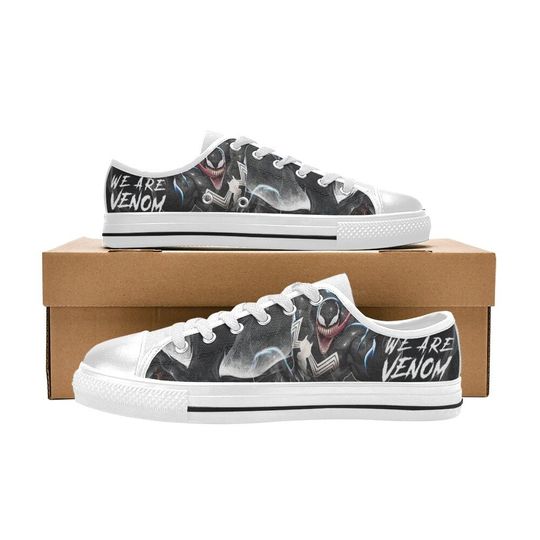 Discover Venom Custom Low Top Sneaker Canvas, Shoes For Unisex Women or Men and Kids