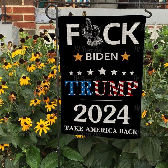Discover F Biden - Trump Take America Back Flag, MAGA Political Garden Flag