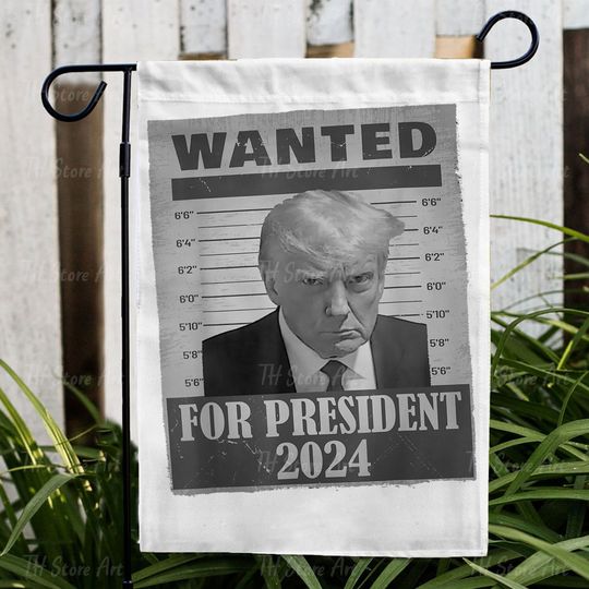 Discover Wanted For President 2024 Flag