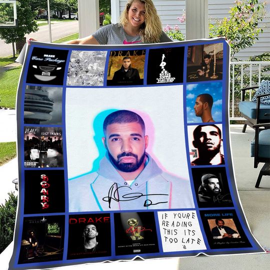Discover Drake Rapper Albums Premium Fleece Blanket