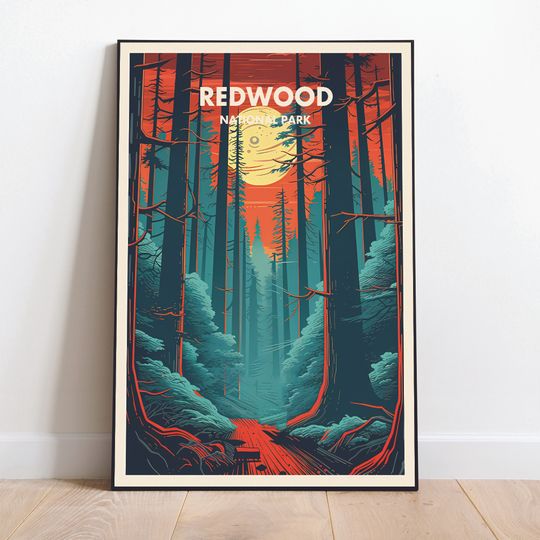 Discover Redwood National Park Poster