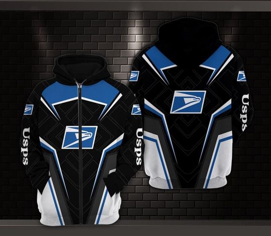 Discover US Postal Worker Zip Hoodie, Postal Worker Zip Hoodie 3D