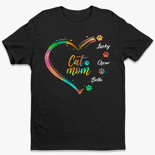 Discover Fur Mom With Love - Dog  Cat Personalized Custom tshirt - Gift For Pet Owners, Pet Lovers