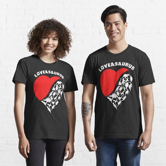 Discover Loveasaurus, Dinosaur Heart Essential T-Shirt