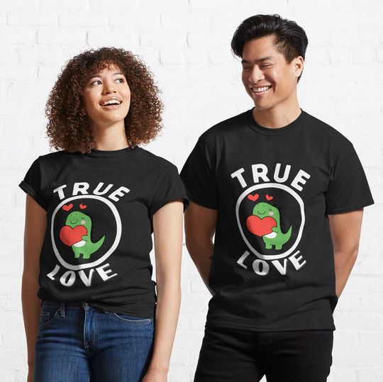 Discover Dinosaur True Love - Valentines Day Cute Dino Holding Valentine Heart
