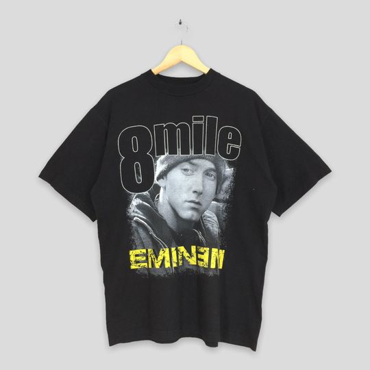 Discover Vintage 2002 8 Mile Movies Eminem Rap Singer Promo Tshirt