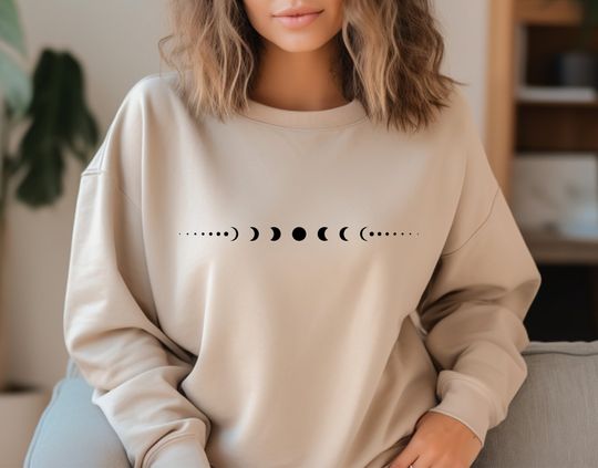 Discover Yoga sweater, yoga sweatshirt, moon, moon phases