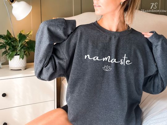 Discover Yoga Sweatshirt | Namaste Sweatshirt | Yoga Shirt