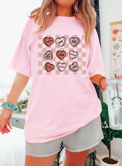 Discover Valentine's Day Swift Shirt, Lover In My Era Gift, Country Evermore Fearless Candy Heart Tee