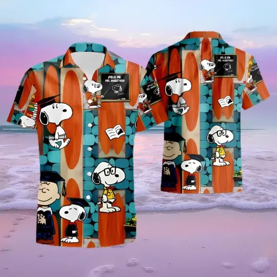 Discover SP Dog Good Teacher 3D Hawaiian Shirt Anime, Hawaiian Shirt For Men