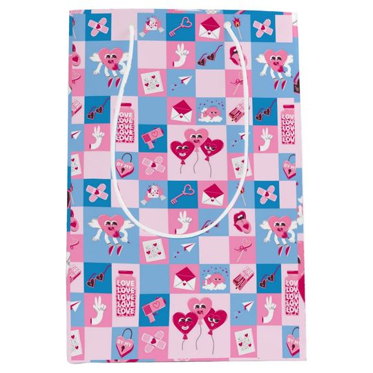Discover Valentines Day pattern Gift Bag