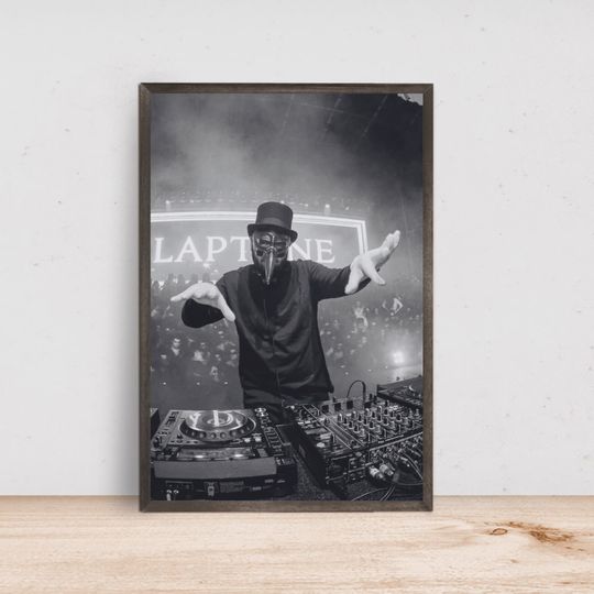 Discover Techno - House - Claptone - Techno Music Band Poster