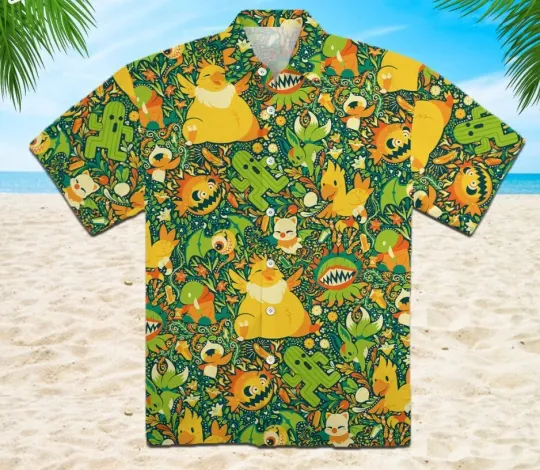 Discover Final Fantasy Button Up Hawaiian Shirt, Summer Party Shirts,Anniversary,Birthday