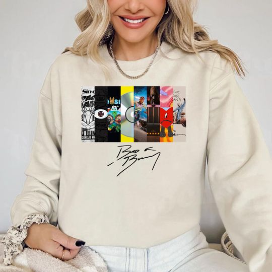 Discover Bad Bunny Signature Best Album Tour Shirt, Most Wanted Tour Sweatshirt