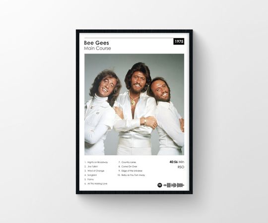 Discover Bee Gees Main Course Album Poster