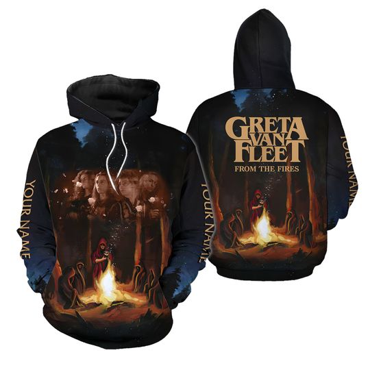 Discover Custom Name Greta Van Fleet From The Fires 3D Hoodie