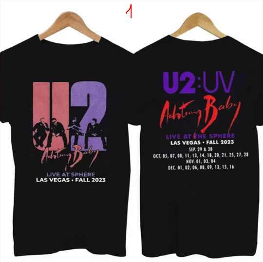 Discover U2 Band 90s Vintage Shirt, U2 Band Double Side T Shirt
