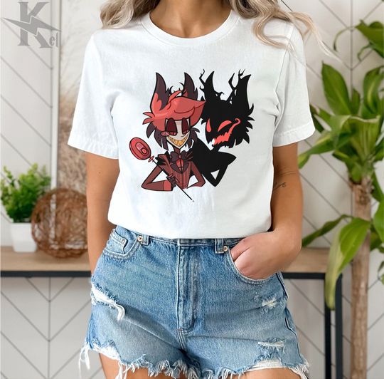 Discover Alastor and His Demon Hazbin Hotel T-Shirt, Hazbin Hotel Movie Fan Gift