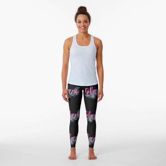 Discover Glam with Leaf, Spring Design Leggings