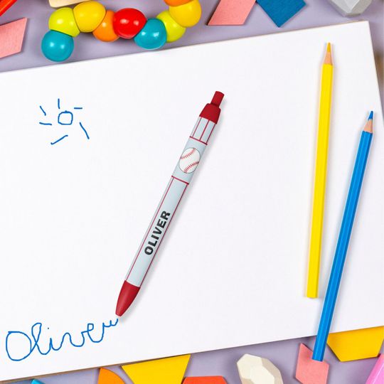 Discover Baseball Ball Sports Name Black Ink Pen