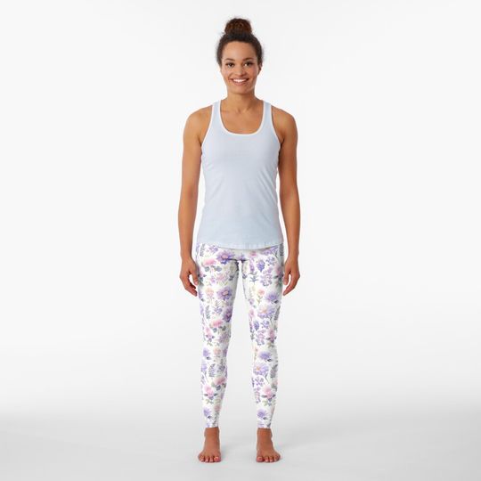 Discover Purple Petal Poetry Leggings
