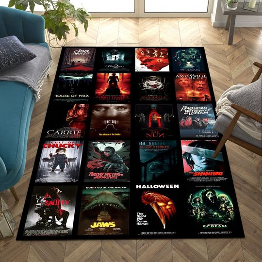 Discover Fear Movie Posters Area Rug