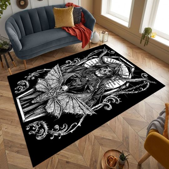 Discover Demon Skull Fear Horror Area Rug
