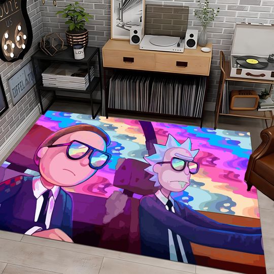 Discover Rick and Morty Cartoon Style Rug