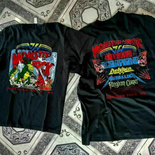 Discover Rare 1988 Monsters of Rock Tour Concert Shirt