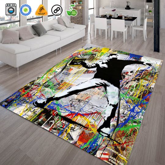 Discover Unique Graffiti Living Room Rug