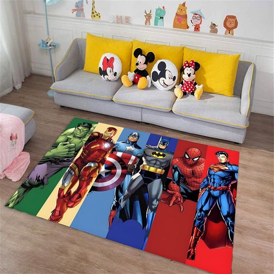 Discover Superhero Rug, Superhero Fan Decor